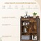 Over-the-Toilet Storage Cabinet with Adjustable Shelves and Barn Door